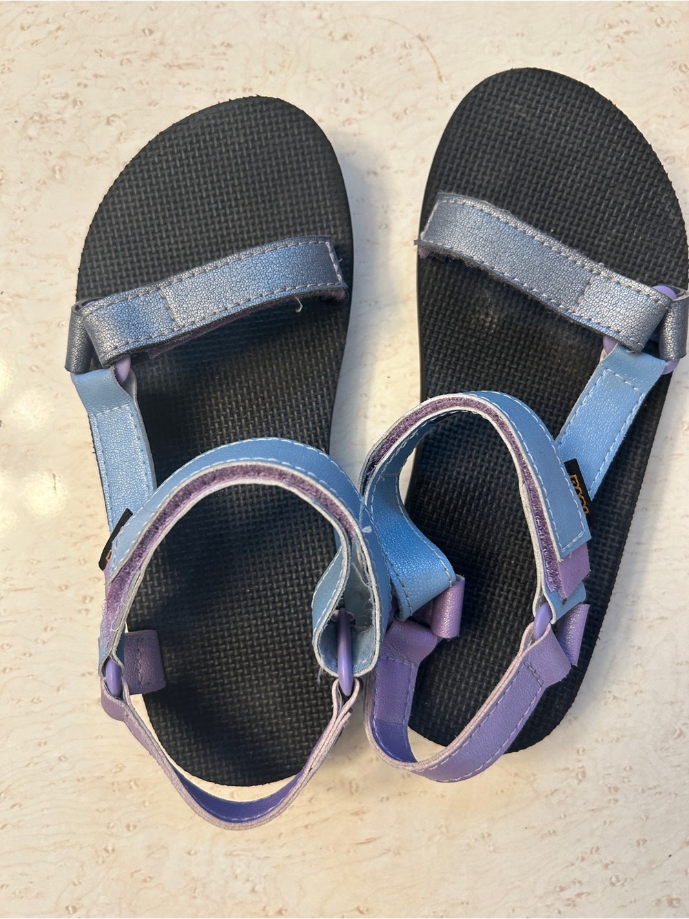 Kids Purple and Light Blue tevas
